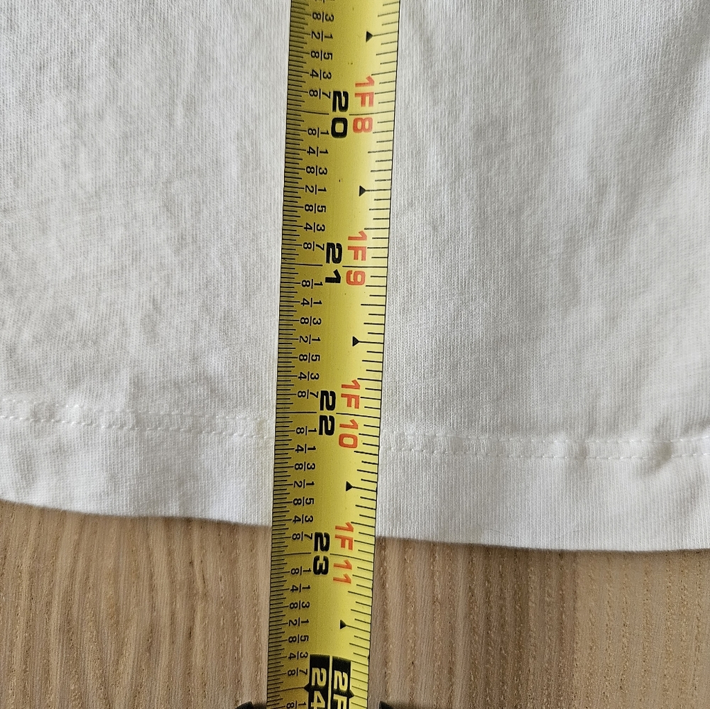 A.P.C. Organic Cotton White Logo T-Shirt, sz M* - Picture 6 of 8